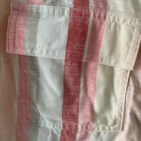 Cremieux Striped Pink and Cream Women's Culottes Size 4 - Picture 6 of 7